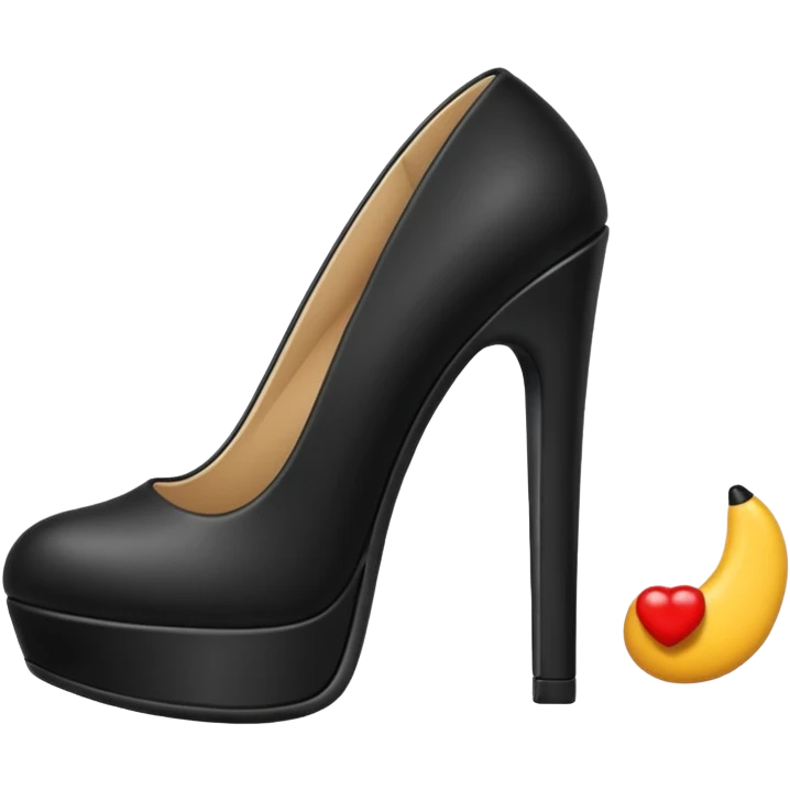 Black heel emoji