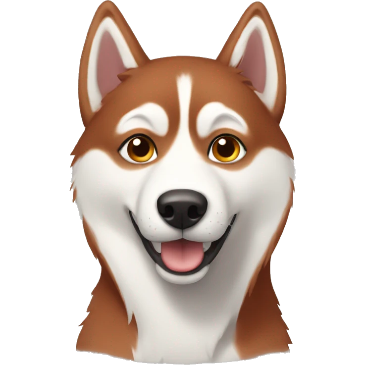 Red husky emoji