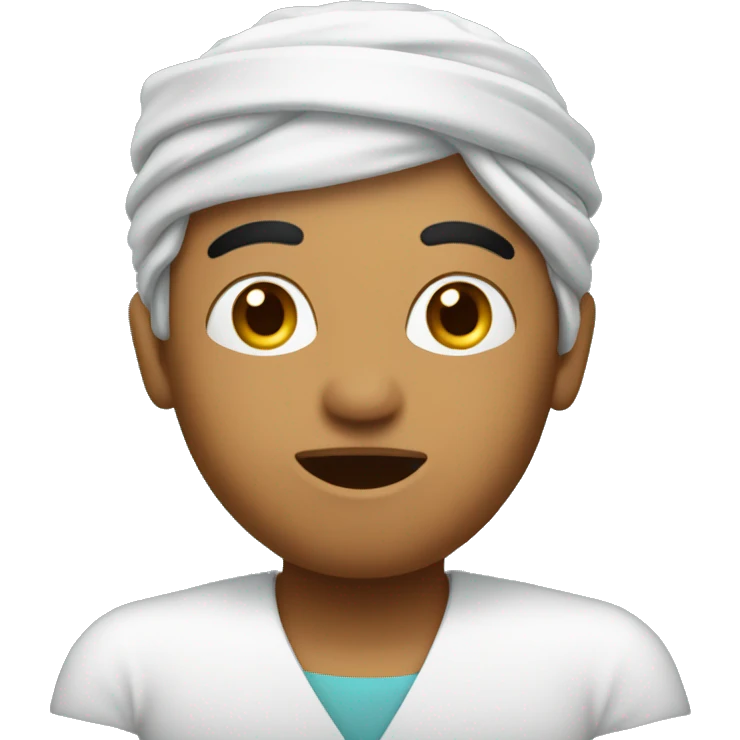 Indin oman speaking into microphone emoji