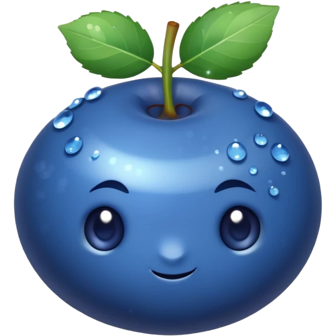 blueberries with sparkling glitter emoji