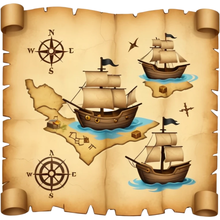 Treasure map emoji