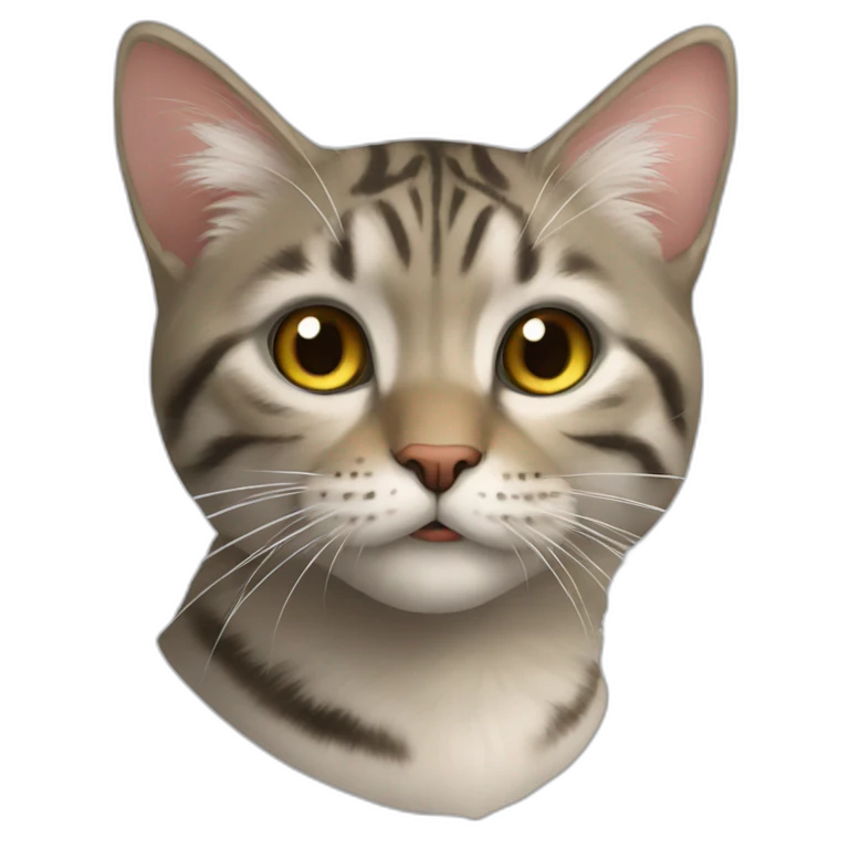 кошка с ушками рыси emoji