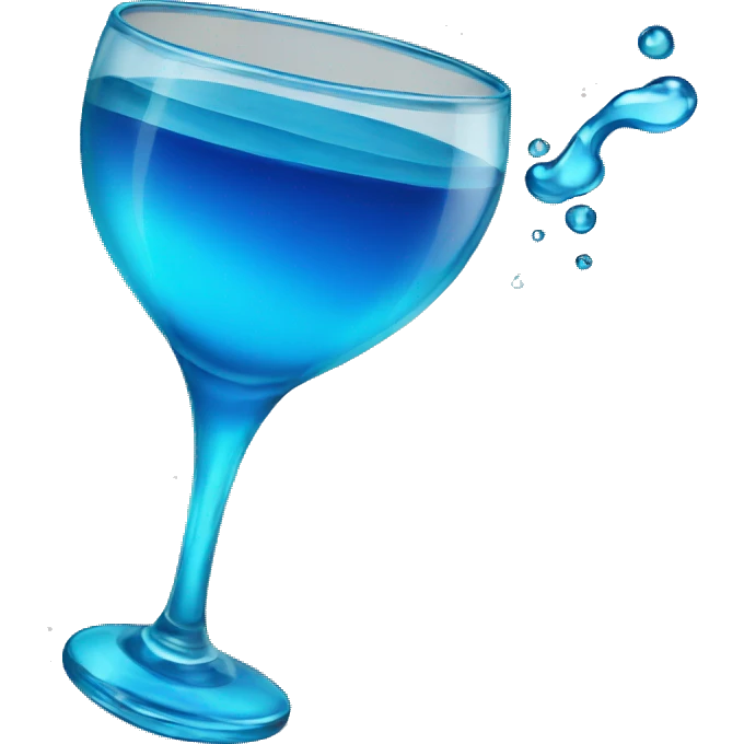 Blue drink emoji