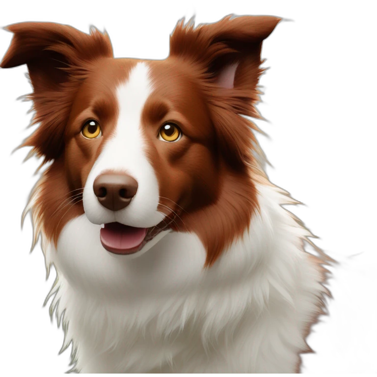 red merley border collie emoji
