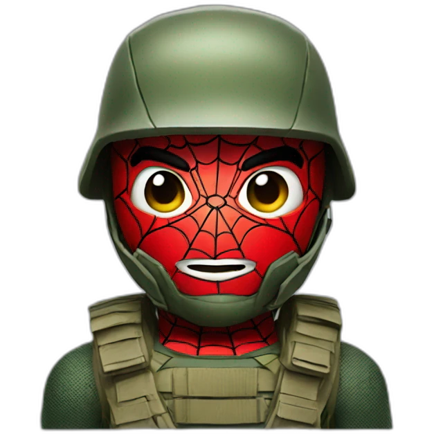 Spider man solider emoji