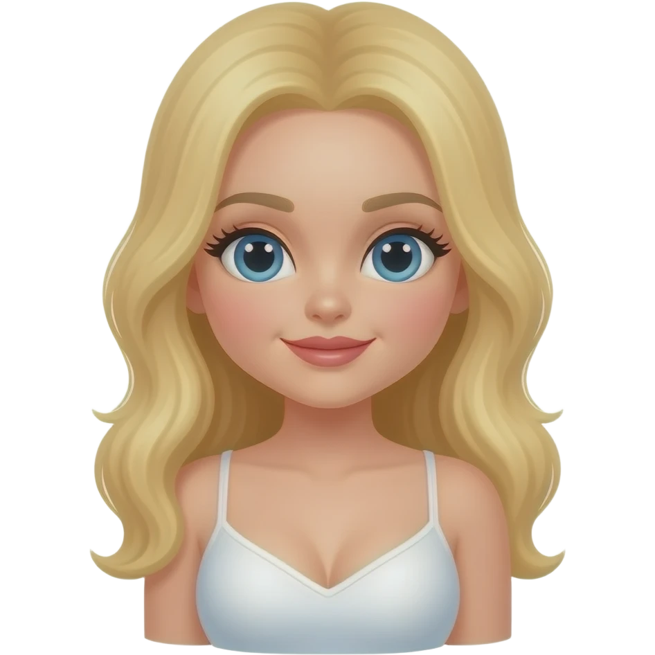 Cute nipples blonde woman emoji