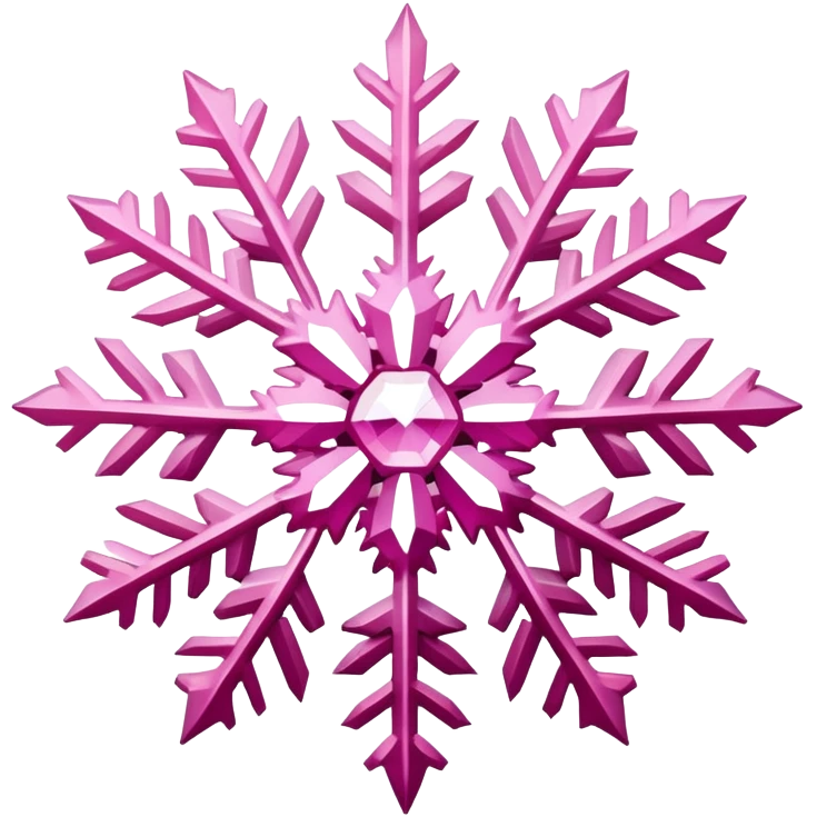 pink snowflake emoji
