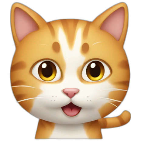 a cat imagining his next meal emoji
