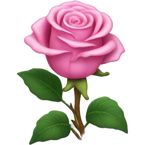 Pink enchanted rose emoji