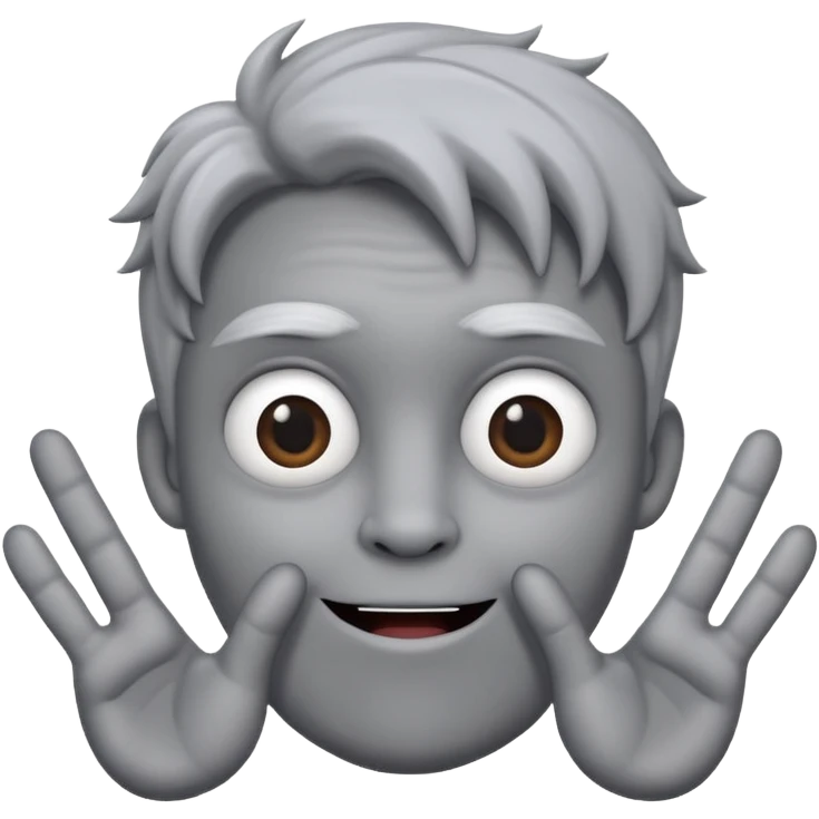 Create a cartoon-realistic Thing with exaggerated fingers & playful personality. emoji