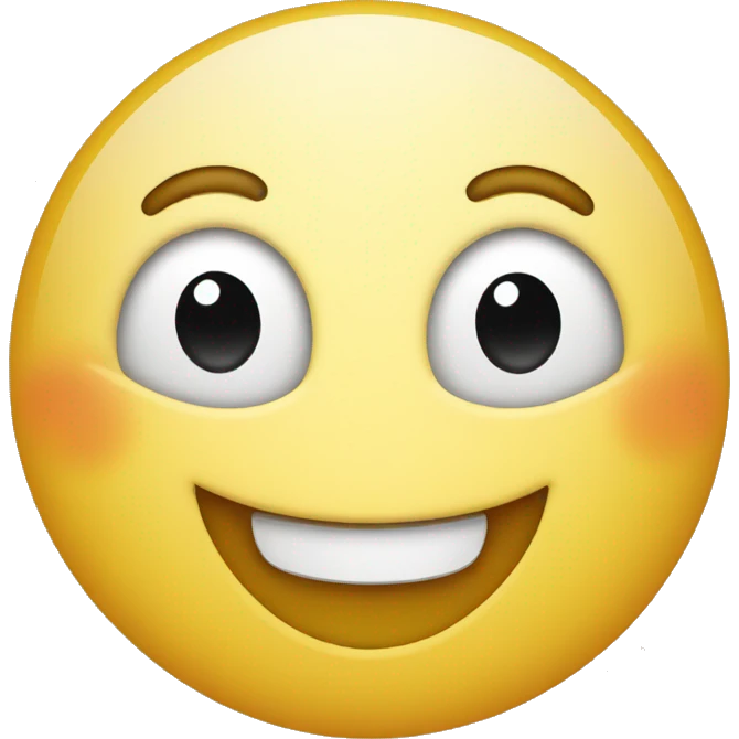 Happy face with dimples emoji