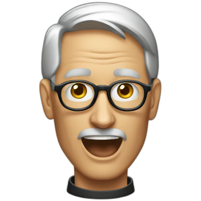 steve jobs yelling emoji