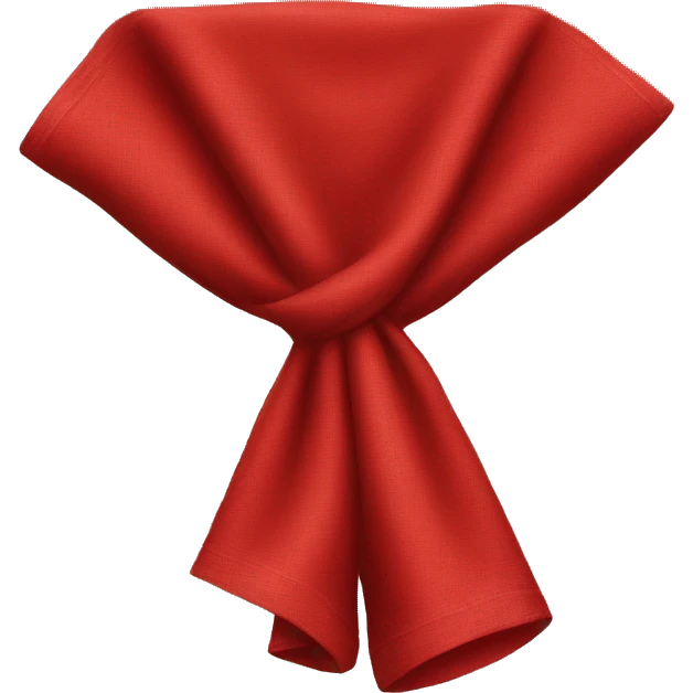red cloth emoji