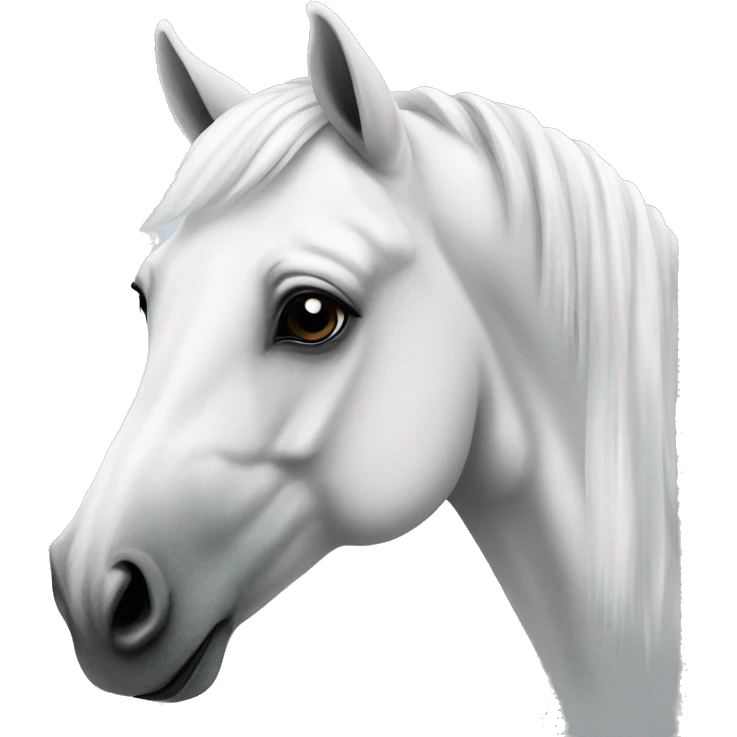 White arabic horse emoji