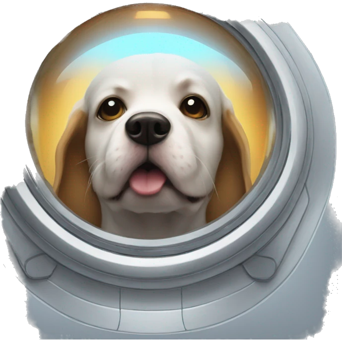 Hogdog in a spaceship emoji