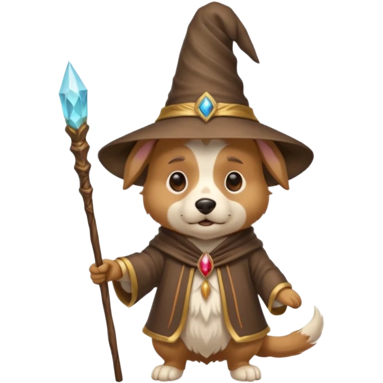 Dog wizard emoji
