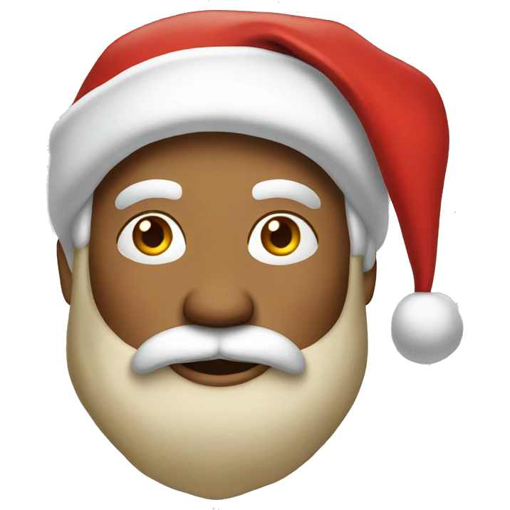 Santa with a tan emoji