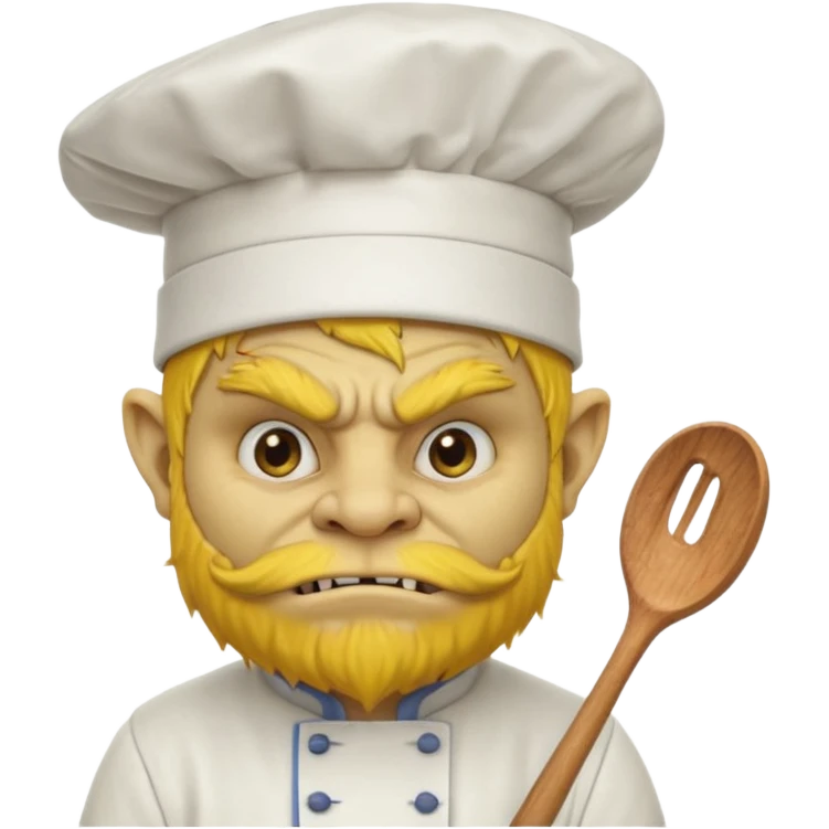 troll the yellow chef emoji