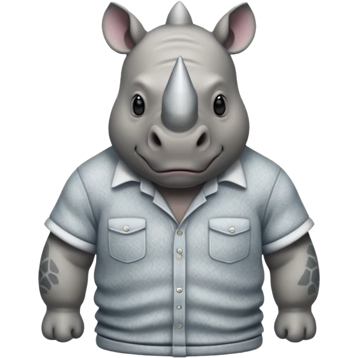 rhino with shirts emoji