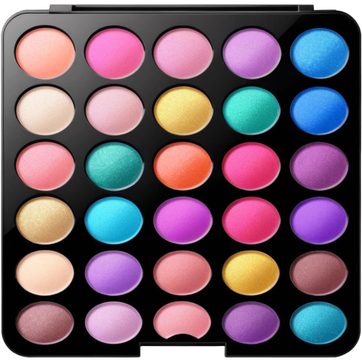 Glitter makeup palette emoji