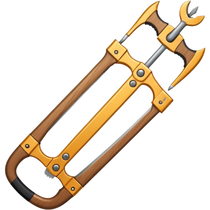 a saw with bows emoji