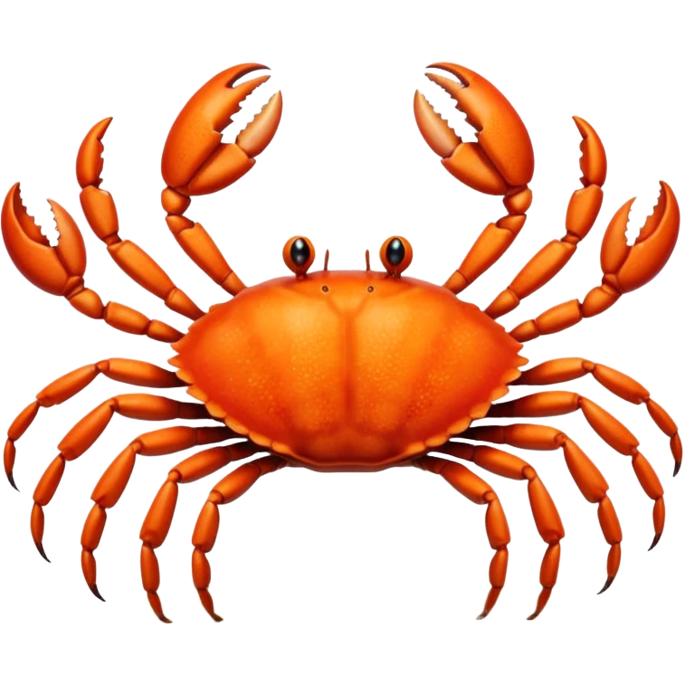 A crab with a total of eight legs emoji