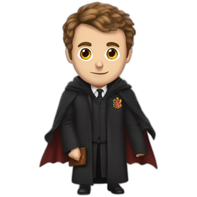 Emanuel Macron qui embrasse Harry Potter emoji