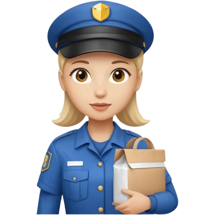 female courier emoji