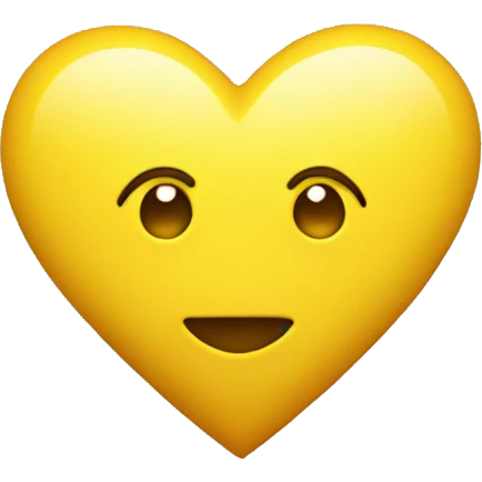 Yellow heart emoji