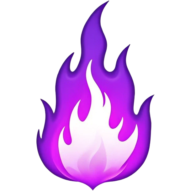 Purple fire emoji