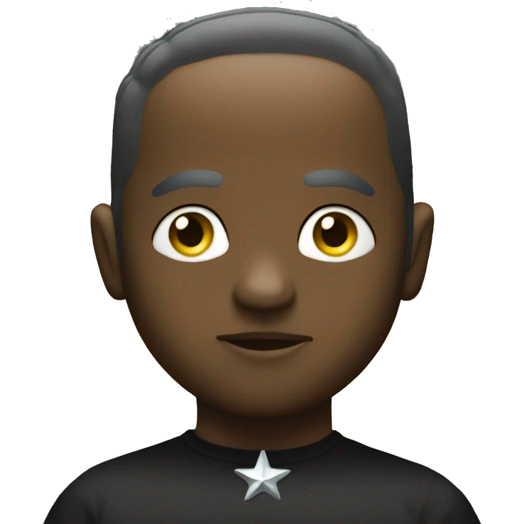 Y2K black star emoji