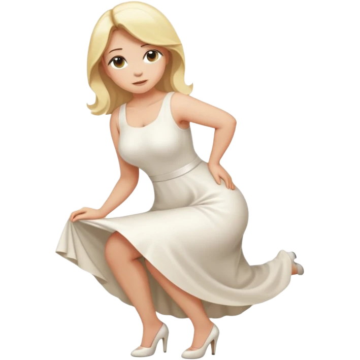 fullbody busty blonde pawg buxom bending over sfw emoji