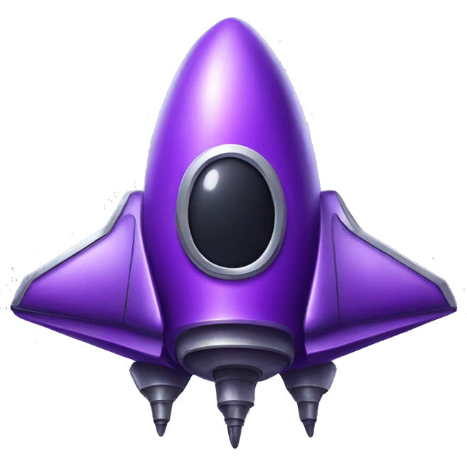 purple Spaceship emoji