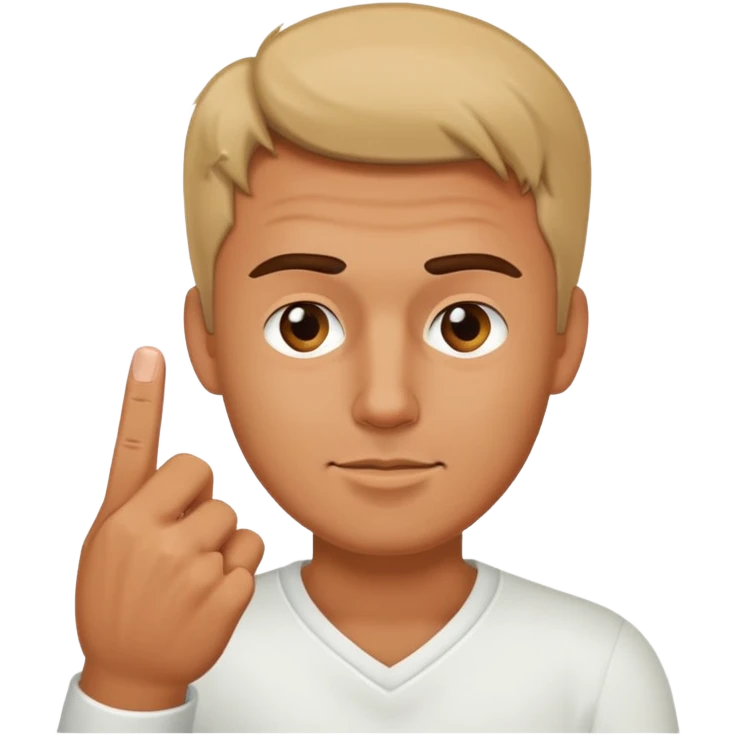 A guy with two middle fingers  emoji