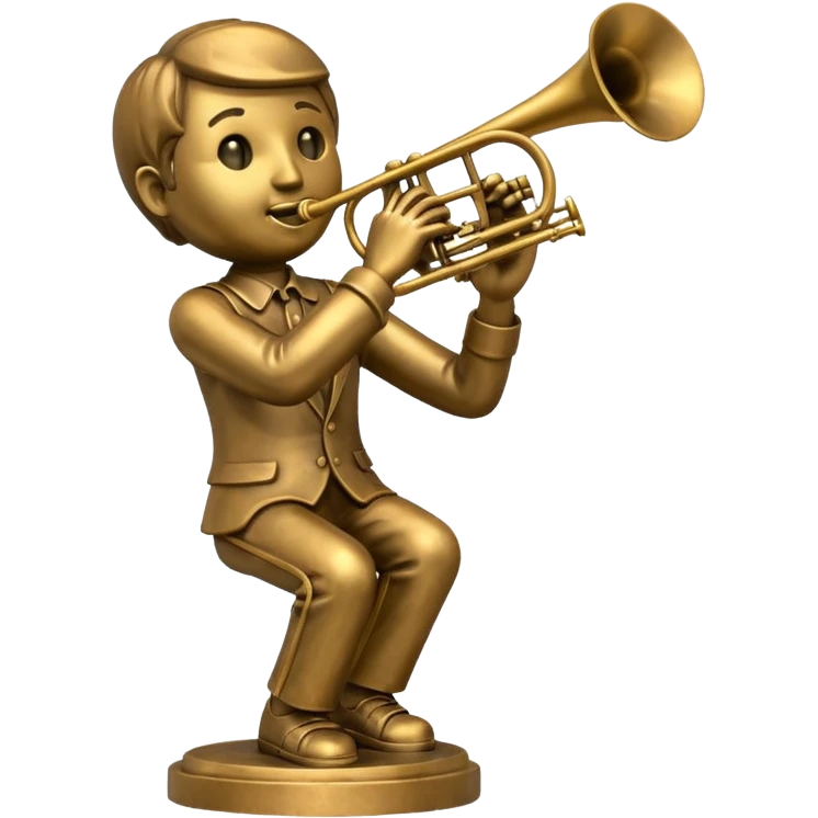 statue playing trombone emoji