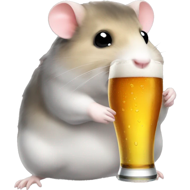 Hamster beer emoji