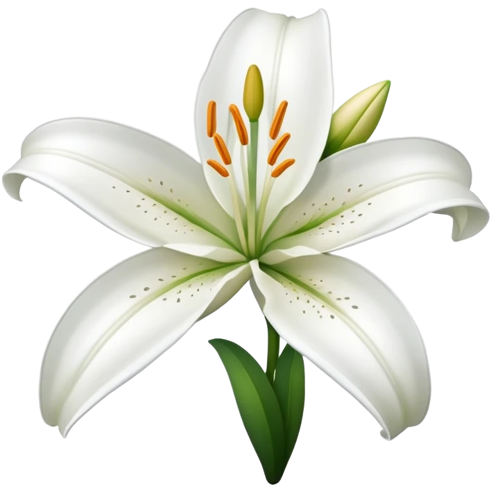 A lily flower emoji