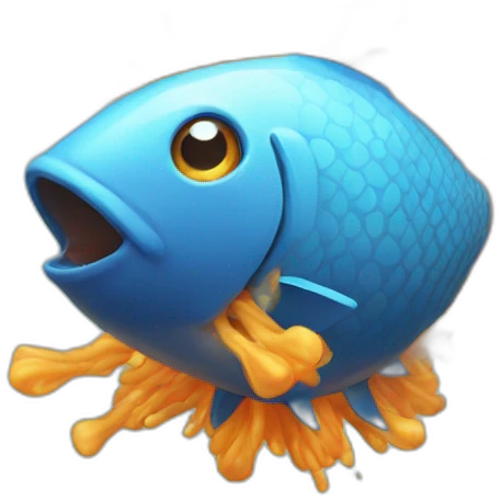 exploding fish emoji