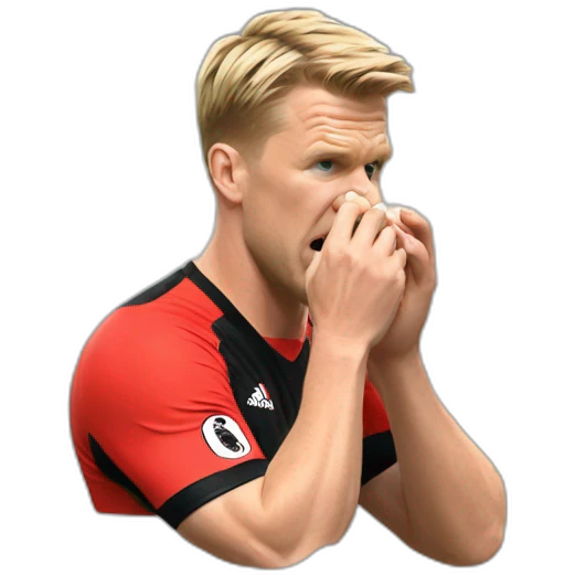 Eddie Howe biting nails emoji