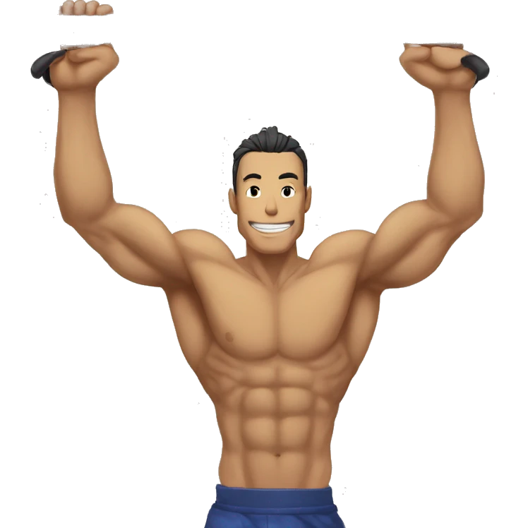 toji from jujustu kaisen doing pull ups emoji
