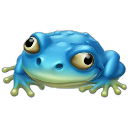 blue frog emoji