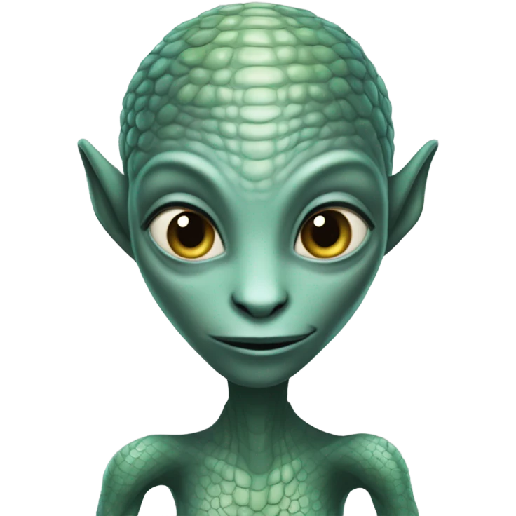 a reptilian alien woman full body emoji