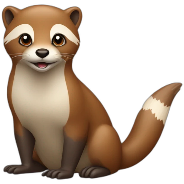 Une loutre sur un renard emoji