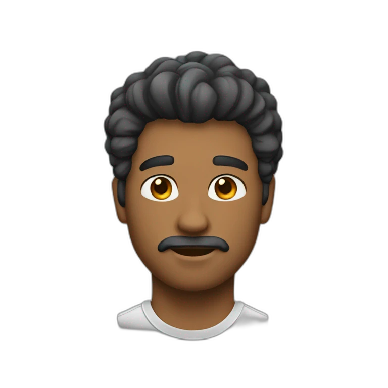hombre pelo corto emoji