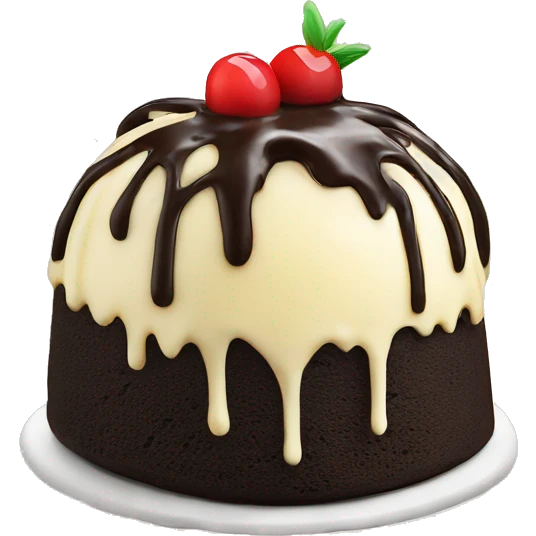 white chocolate drip Oreo panettone emoji