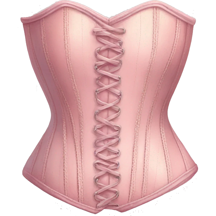 Vintage pink pastel corset emoji