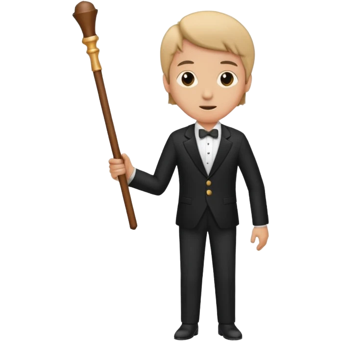 music conductor stick emoji