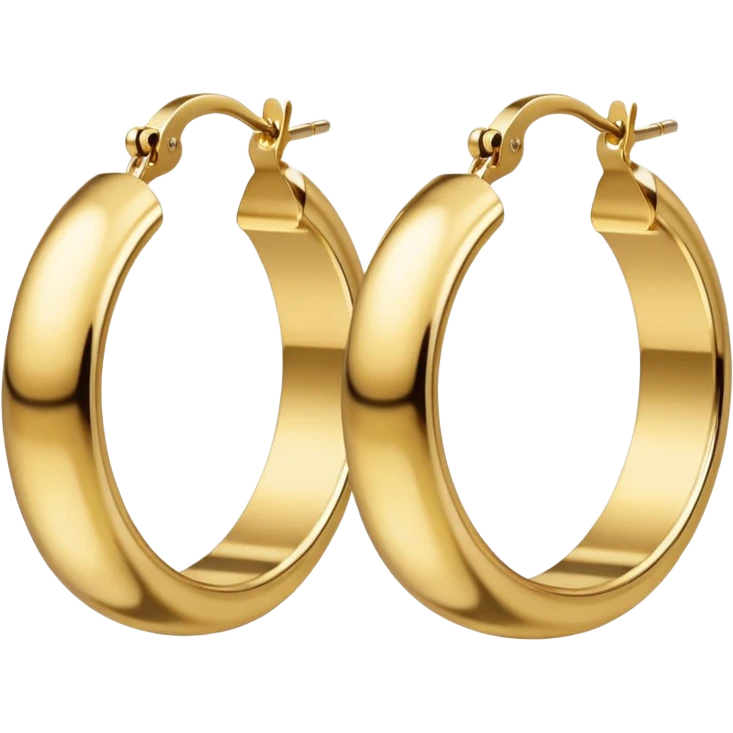 Gold hoop earrings emoji