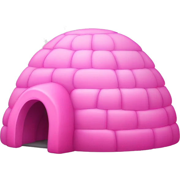 pink igloo emoji