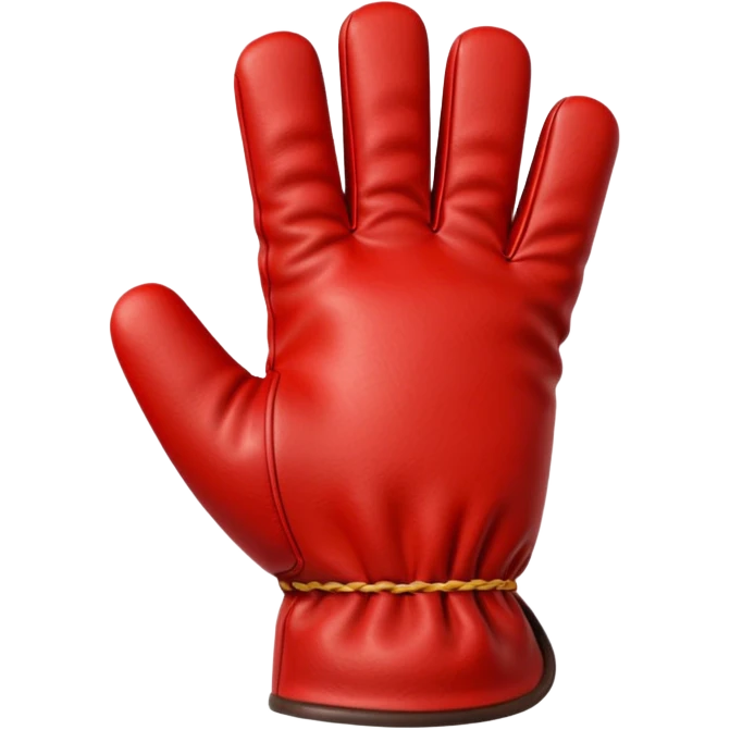 Protective Work Glove red emoji